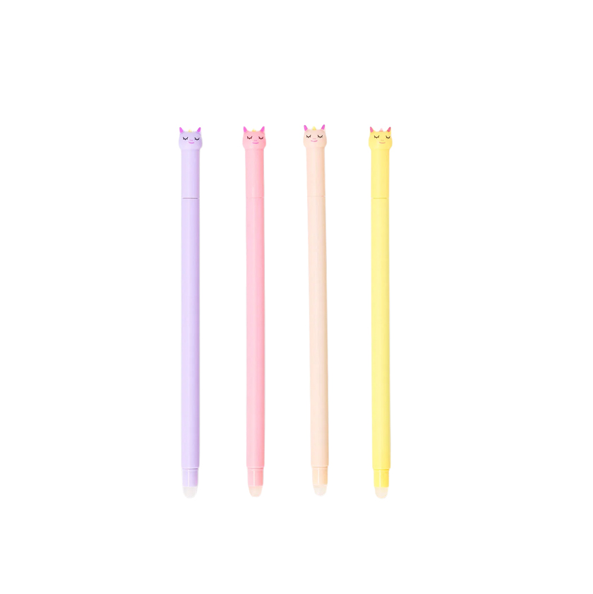Unicorn erasable pen set